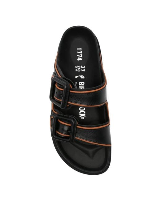 Birkenstock Black Buckle-Fastening Sandals