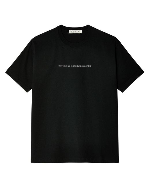Undercover Black T-Shirt mit grafischem Print