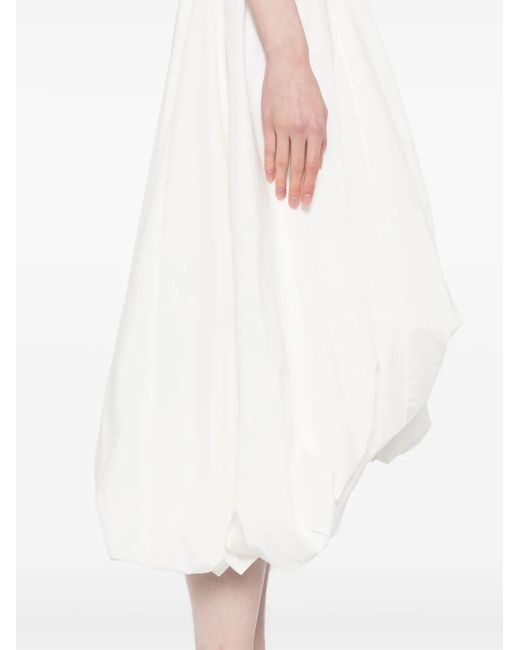 JNBY アシンメトリーヘム スカート White