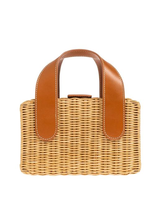 Rodo Brown Sac Cabas En Raphia