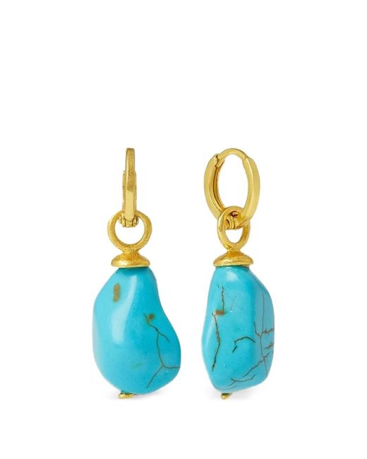 Ottoman Hands Blue Ava Drop Earrings