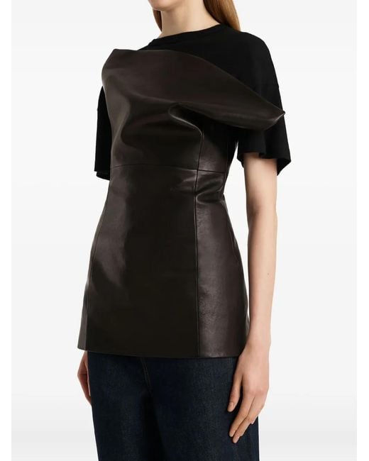 Khaite Black Corinne Strapless Top