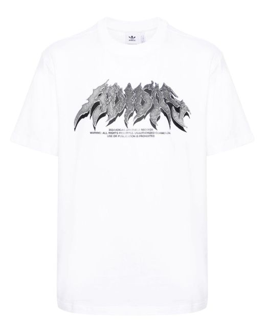 Adidas White T-shirt With Logo, for men