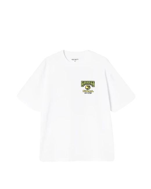 Carhartt White Graphic-Print Short-Sleeve T-Shirt for men