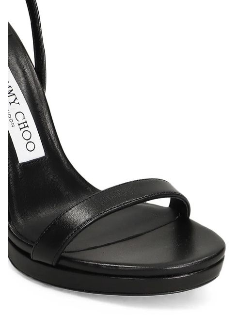 Jimmy Choo Black Moza Platform Sandals