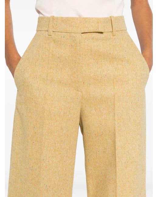 Valentino Garavani Natural Belt-Loop Trousers