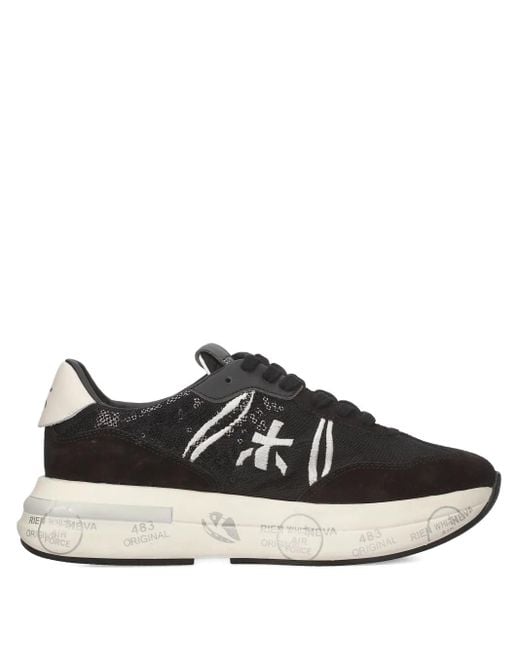 Premiata Black Cassie Sneakers