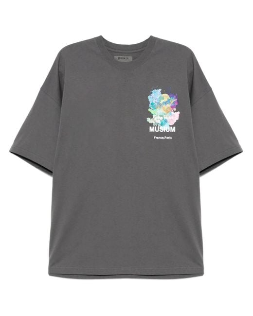 Musium Div. T-Shirt Mit Logo-Print in Gray für Herren