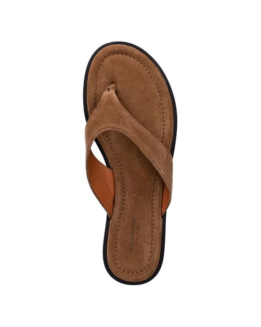 Vagabond Brown Tongs Zaida En Daim