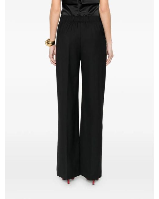 Erika Cavallini Semi Couture Black Welt-Pockets Trousers