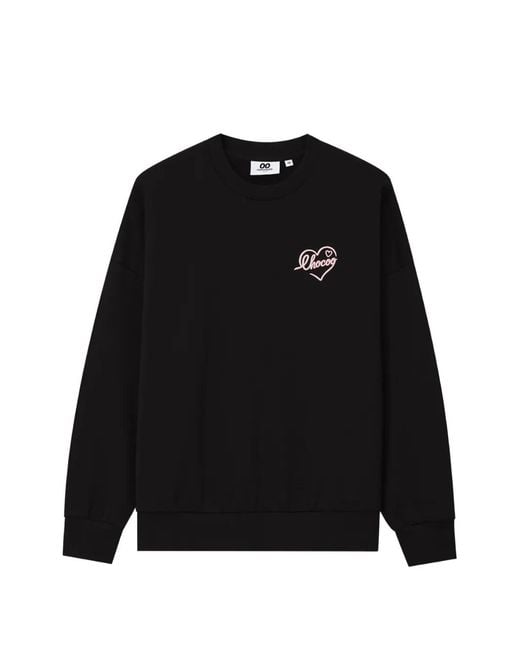 Chocoolate Black Graphic-Print Sweatshirt