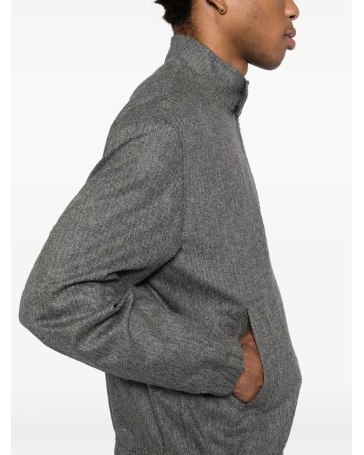 Lacoste Gray Logo-Embroidered Jacket for men