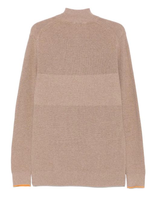 Hackett Natural Contrast-Trim Sweater for men