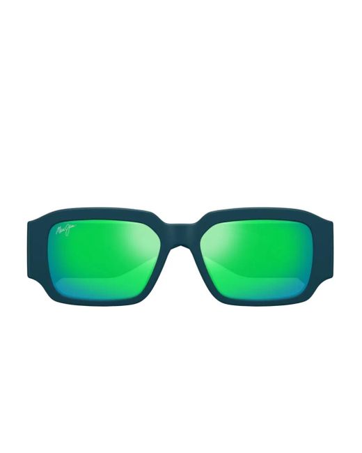 Maui Jim Green Kupale Rectangle Sunglasses