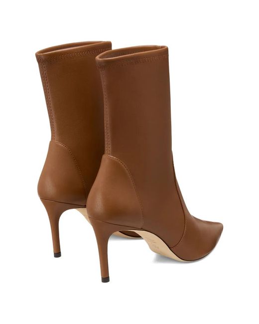 Stuart Weitzman Brown Stuart Power Ankle Boots