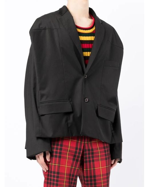 Natasha Zinko クロップド ボックス ジャケット Black