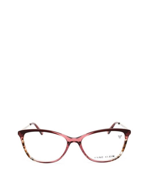 Anne Klein Pink Gradient Cat-Eye Glasses