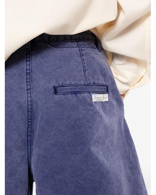 Jacquemus Purple Acid-Wash Shorts for men