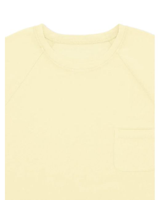 Fortela Yellow Vermont Raglan-Sleeve Pocket T-Shirt for men