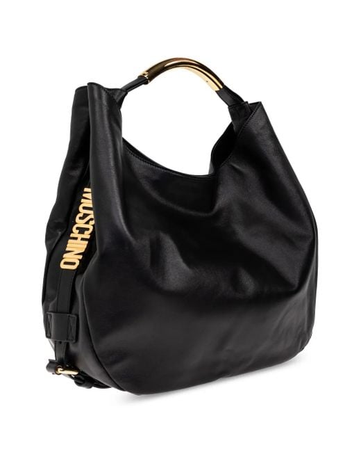 Moschino Black Handle Me Tote Bag