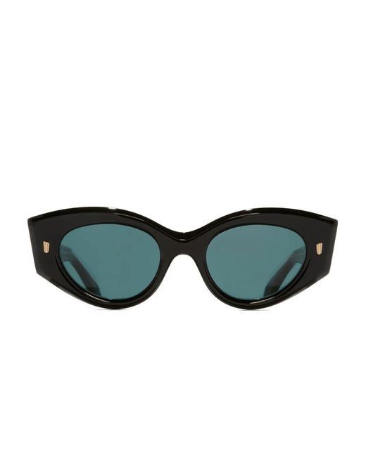 Cutler & Gross Green Cat-Eye Sunglasses