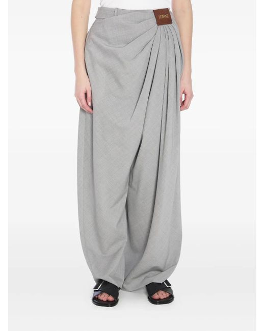 Loewe ウールパンツ Gray