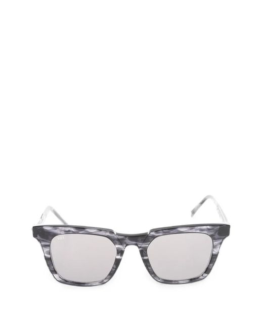OAMC Gray Marble-Effect Square-Frame Sunglasses for men