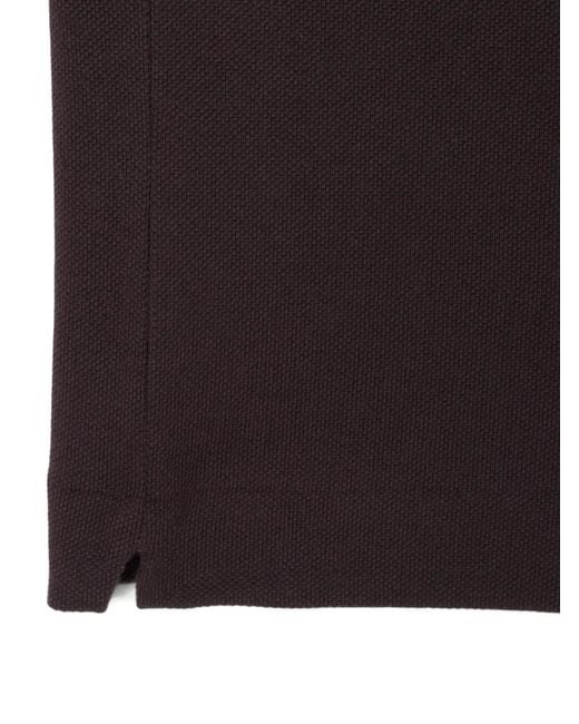 Lacoste Black Buttoned Polo Shirt for men