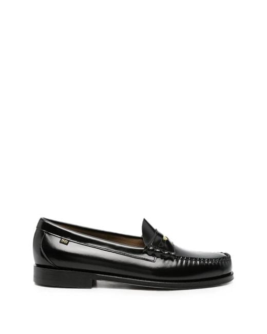 G.H.BASS Black Weejun Heritage Loafers for men