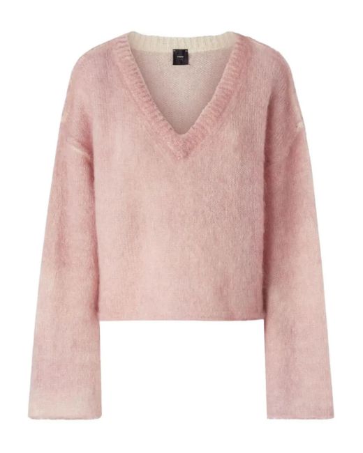 Pinko Vネック セーター Pink