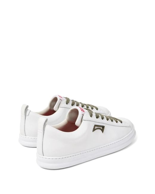 Camper White Logo Patch Sneakers for men