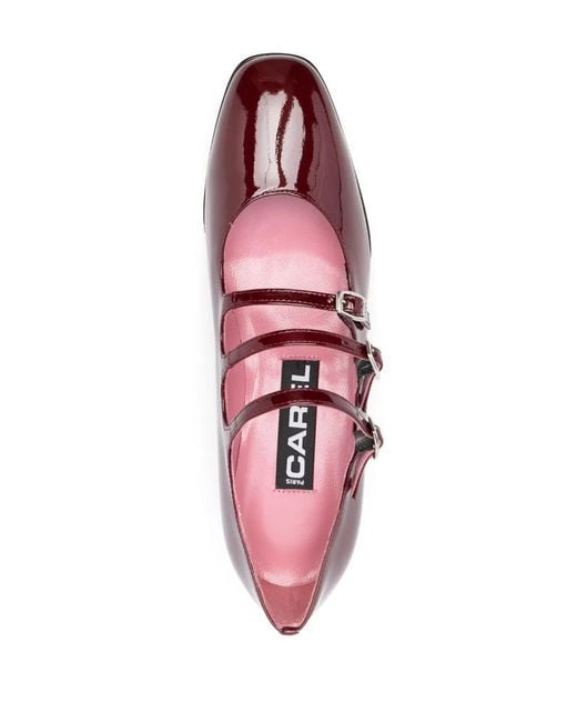 CAREL PARIS Purple Kina 45Mm Square-Toe Pumps