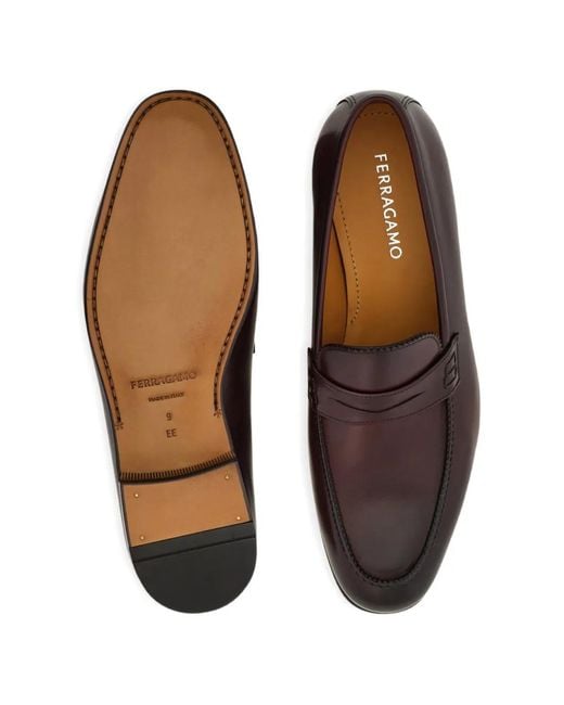 Ferragamo White Penny Loafers for men