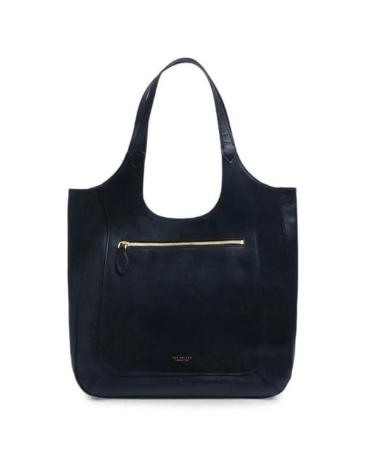 The Bridge Blue Leather Shoulder Bag