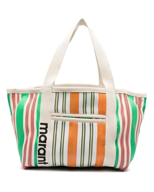 ★Isabel Marant★ Darwen Stripe Tote Bag Orange Multicolor P MUSINSA | ISABEL MARANT Darwen Stripe Tote Bag - Orange