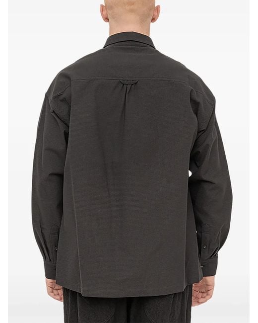The Viridi-anne Gray Button-Up Shirt for men