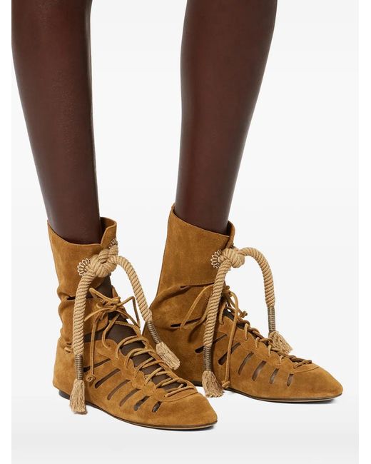 Isabel Marant Brown Slave Openwork Boots