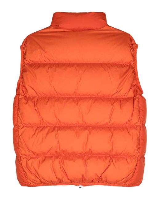 Moncler Orange Almaz Down Gilet for men