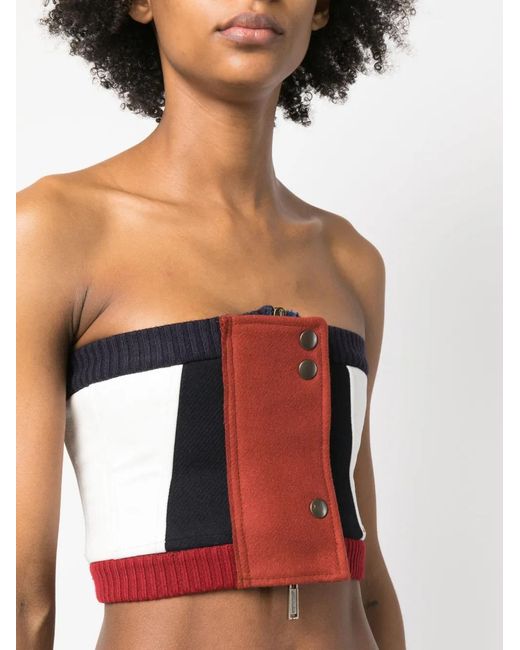 DSquared² Top Met Colourblocking in het Red