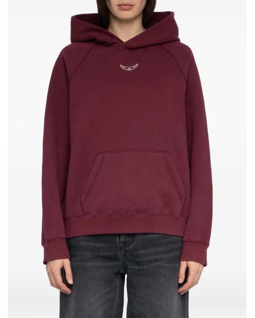 Zadig & Voltaire Red 'Georgy' Hoodie