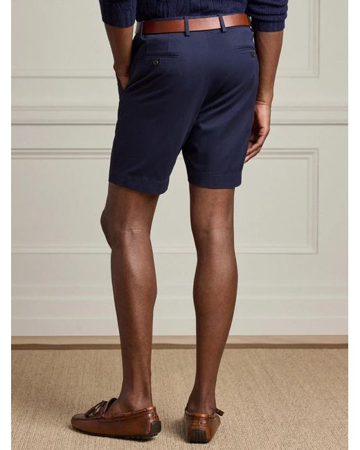 Ralph Lauren Blue Stretch-Design Chino Shorts for men