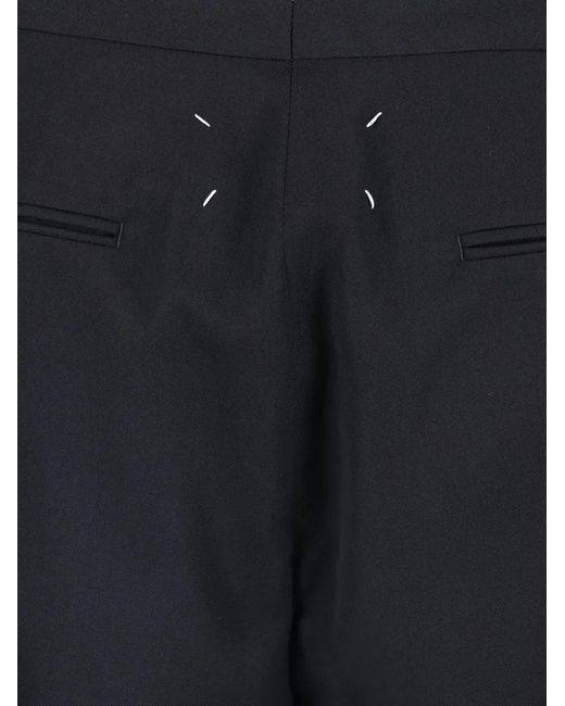 Maison Margiela Blue Pantalon En Laine for men