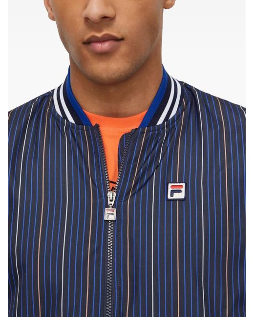 Fila Blue Striped Logo Jacket for men