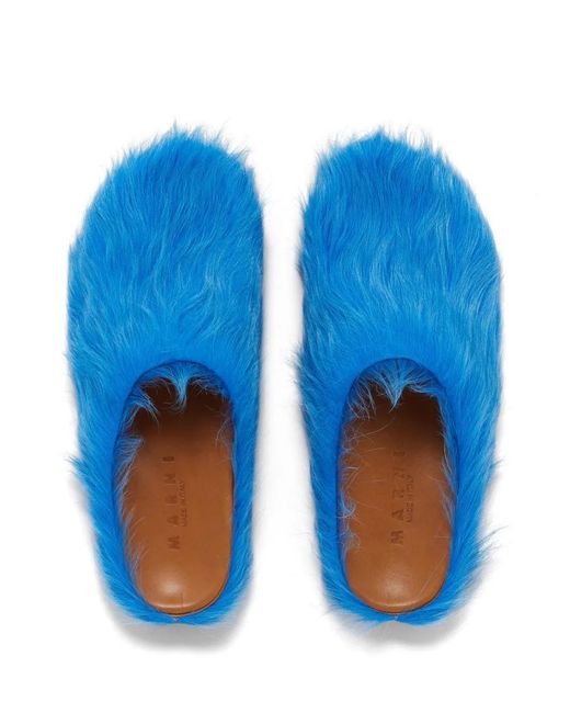Marni Blue Slippers Fussbet Sabot for men
