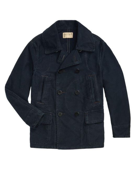 RRL Blue Moleskin Jacket for men