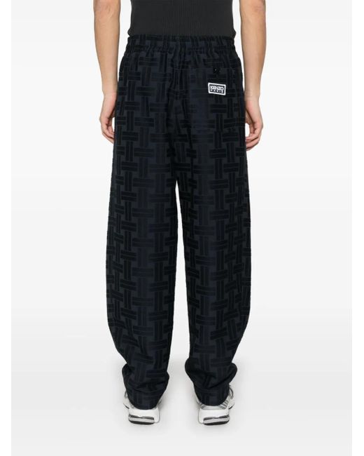 Pantalones de chándal con diseño tejido KENZO de hombre de color Blue