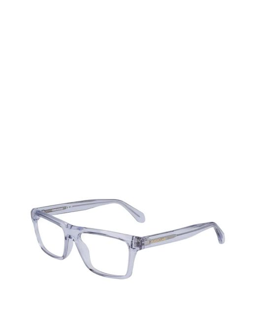 Ferragamo White Rectangle-Frame Glasses for men