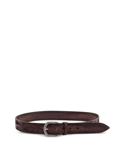 Orciani Brown Blade Embossed Belt for men