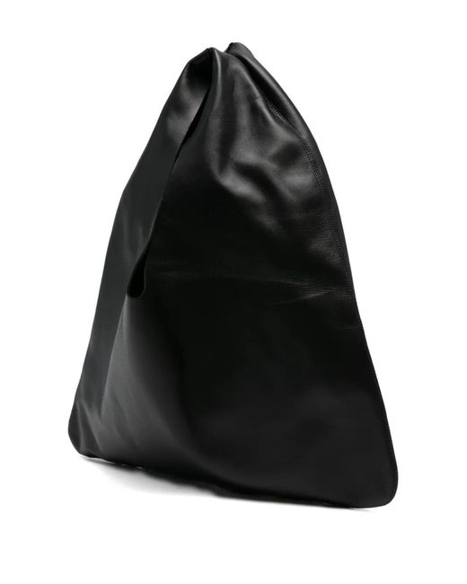 The Row Black Small Bindle Tote Bag