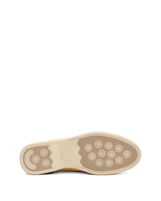 Frau Metallic Mocassins En Daim À Design Déstructuré